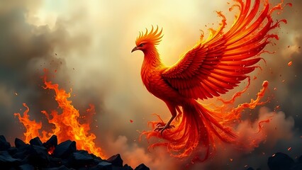 Obraz premium bird phoenix