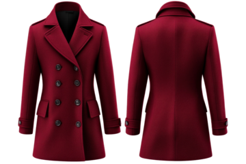female red coat
