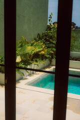 swimming pool in the morning