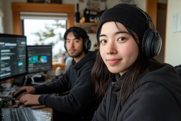 Enhance your graphic design workflow with collaborative teamwork Discover creative professionals in action, sparking digital creativity through seamless collaboration on design projects Experience