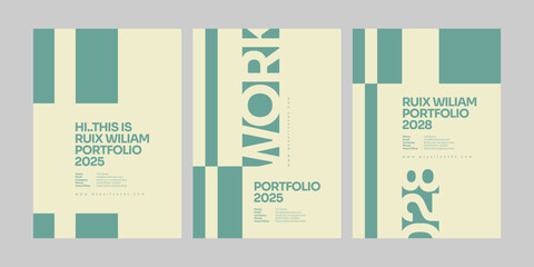 portfolio cover for graphic designer