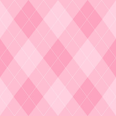 Argyle pattern of geometric rhombus. Harlequin design. Classic diamond shaped textile material for gift wrapping paper, socks, sweater, jumper, other modern textile or paper design.