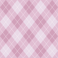 Argyle pattern of geometric rhombus. Harlequin design. Classic diamond shaped textile material for gift wrapping paper, socks, sweater, jumper, other modern textile or paper design.