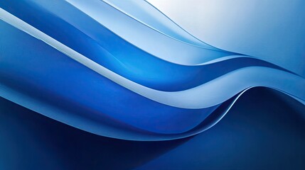 Obraz premium Elegant brochure layout with a clean blue design, ideal for creating annual reports, business flyers, or professional presentations.