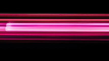 Glowing pink horizontal lines and light streaks in motion blur against a black, futuristic background.