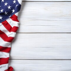 A patriotic Memorial Day tribute featuring the American flag, honoring the bravery and sacrifice of fallen heroes who served the nation with courage and dedication