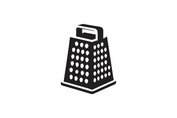 grater black color vector silhouette illustration isolated in white background