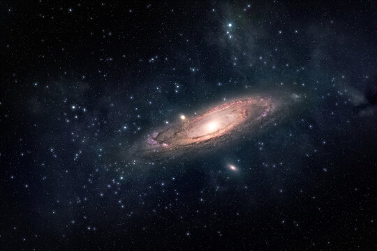 Andromeda deep space photography, a majestic galaxy