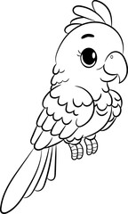 bird cartoon coloring page