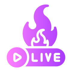 broadcasting gradient icon