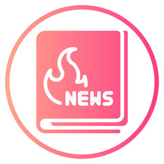 newspaper gradient icon
