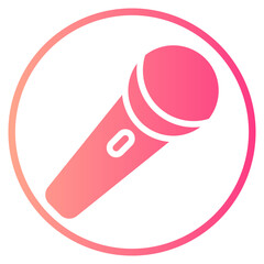microphone gradient icon
