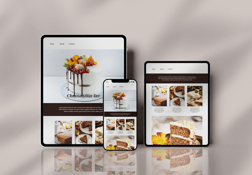 Tablet and Smartphone Mockup 