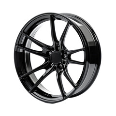 car wheel rim isolated on white