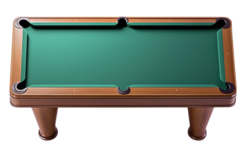 billiard table with clipping path