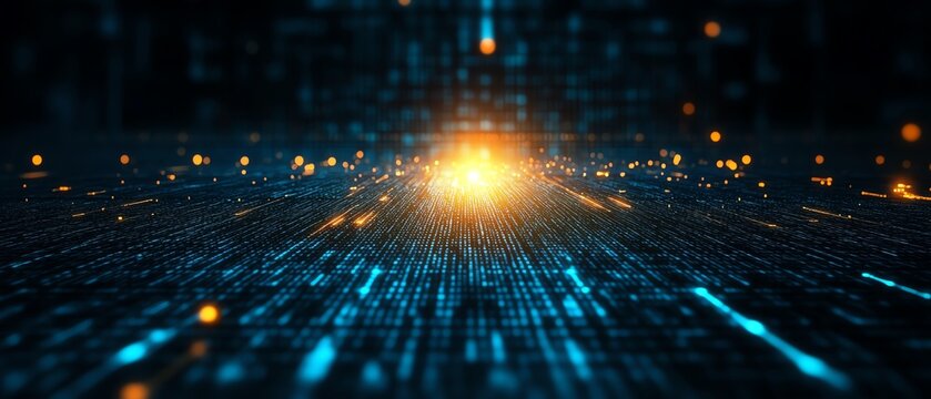 Dynamic abstract light and data visualization