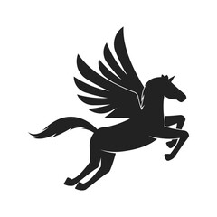 Pegasus logo vector illustration template