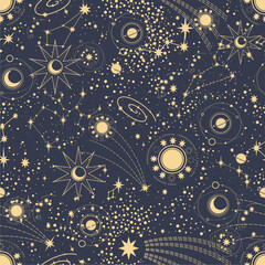 Star constellation zodiac nig...