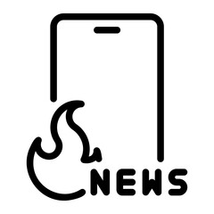 smartphone line icon