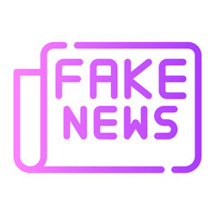 fake news gradient icon