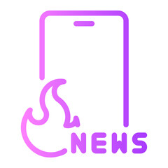 smartphone gradient icon