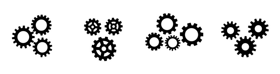 Modern setting icon features a work cog gear element