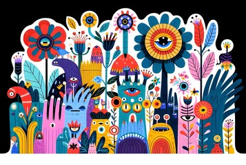 "Jardines de Fantasía: Maravillas Ilustradas"