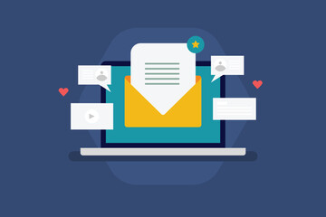 Email messages for customers, Customer retention, Newsletter subscriber, Email ad campaign. 
