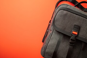 Stylish Backpack Coral Background