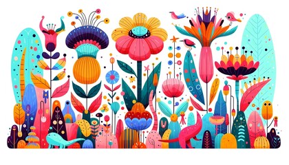 "Jardines de Fantasía: Maravillas Ilustradas"