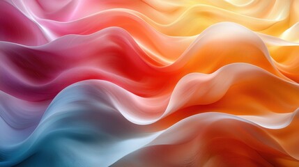 Vibrant abstract waves of color flowing seamlessly in a dynamic pattern