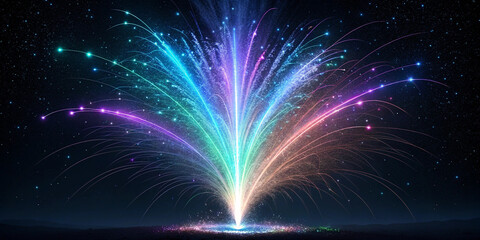 Fireworks in the sky dark background