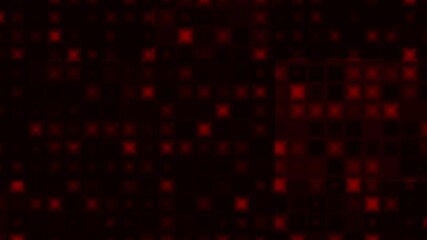 Flicker red dots animated modern tech dark background looped