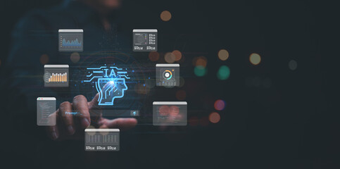 Harnessing AI Future of Data Analytics, Discover how artificial intelligence empowers data analytics, visualizing insights, enhancing decision-making through intuitive interfaces, advanced technology