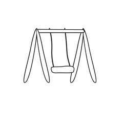 outline icon cute playground illustration