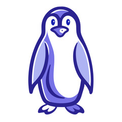 Obraz premium Penguin Vector Icon with a Quirky Charm