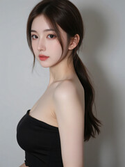 女, ビジネス,水着,オフィス,ストラップ、社員証 女性実業家, 美しさ, 人々, 笑う, 1, モデル, ファッション, 淑女, 人, 笑みを浮かべている, 髪の毛, 黒, ブルネット, 立っていること, スタジオ, スーツ, グラス, オフィス, プロ, 成功, 顔, アーム, 体女, 美しさ, ファッション, モデル, うっとりさせる魅力, ランジェリー, 髪の毛, 淑女, ポーズ, ドレス