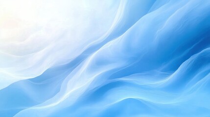 Serene Abstract Watercolor Waves Background