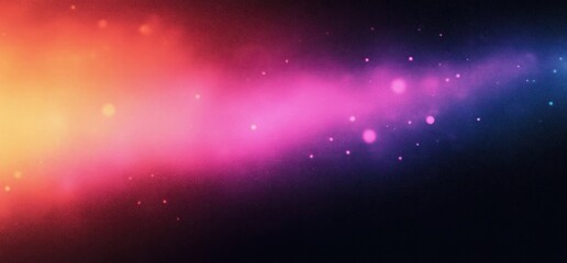 Obraz premium Vibrant Abstract Gradient Background in Deep Purples and Soft Pinks with Glowing Bokeh Lighting