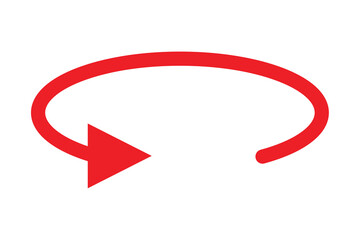 45, 90, 180, 360 degrees angle round arrow icon on white background.