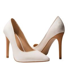 high heels shoes isolated on transparent background 