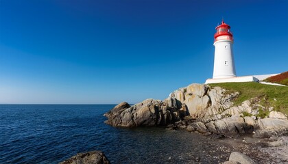 Obraz premium lighthouse on the coast of fuerteventura spain