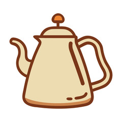 Vintage coffee kettle with gooseneck spout