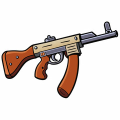 Naklejka premium assault rifle vector