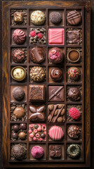 Artisanal Chocolates with Sea Salt Caramel and Hazelnut Praline