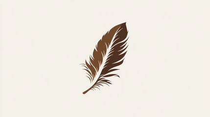 feather logo vector template - Vector