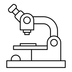 microscope outline icon