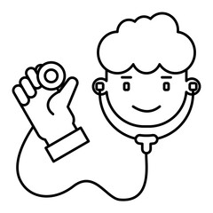 doctor outline icon
