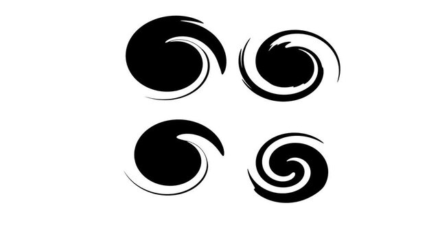 set of vector floral elements