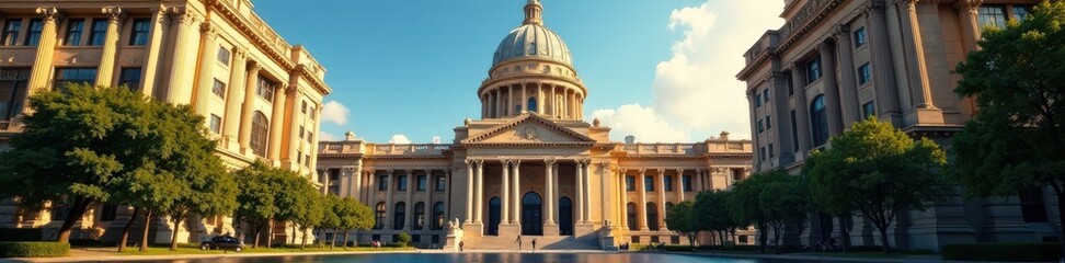 Obraz premium Intricate details of Congress building, Buenos Aires , politics, government, majestic